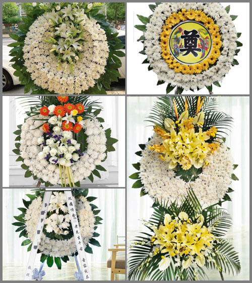 辽宁沈阳新民市梁山镇花圈速递